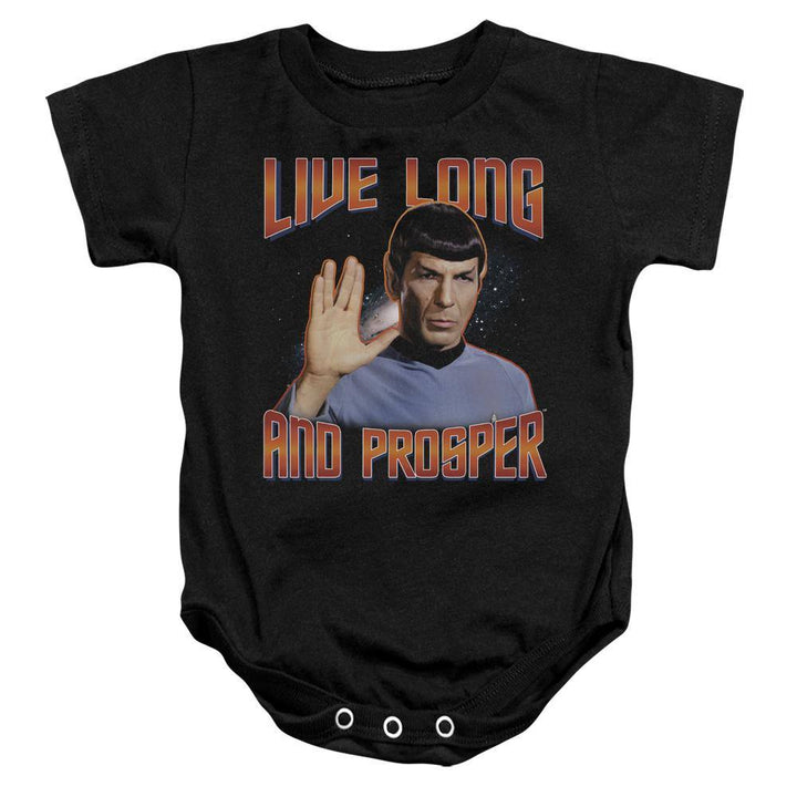 Star Trek The Original Series Live Long And Prosper Infant Snapsuit - Rocker Merch