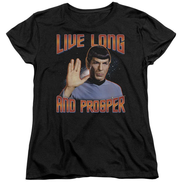 Star Trek The Original Series Live Long And Prosper Women's T-Shirt - Rocker Merch