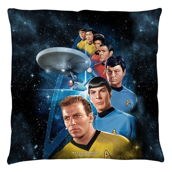 Star Trek The Original Series Among The Stars Throw Pillow - Rocker Merch