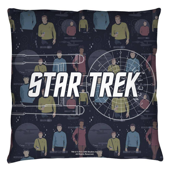 Star Trek The Original Series Enterprise Crew Throw Pillow - Rocker Merch