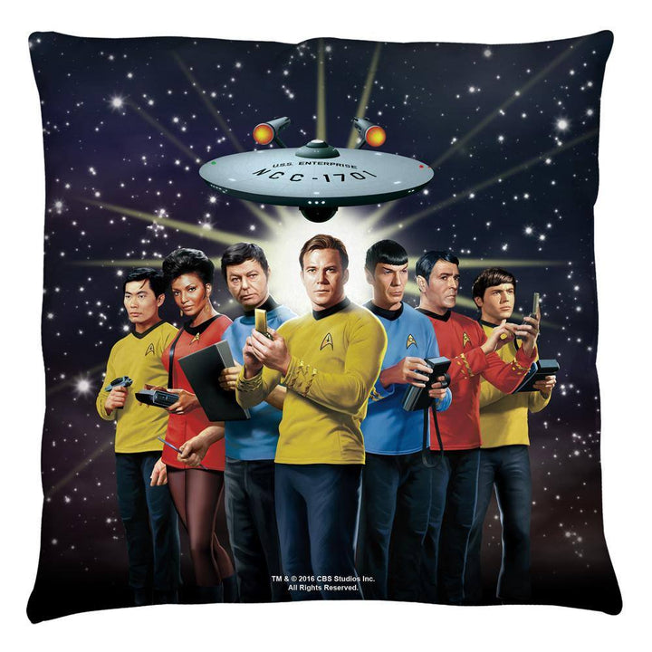 Star Trek The Original Series Original Crew Throw Pillow - Rocker Merch