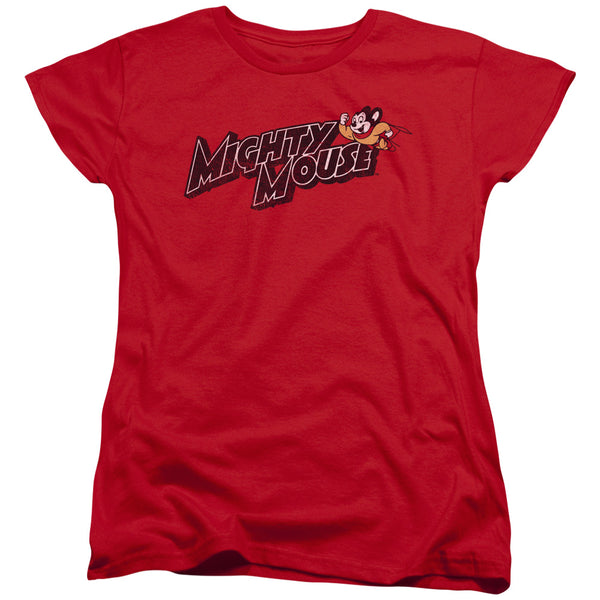 Mighty Mouse Might Logo Women's T-Shirt