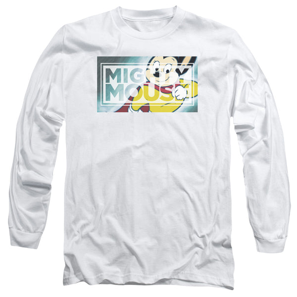 Mighty Mouse Mighty Rectangle Long Sleeve T-Shirt