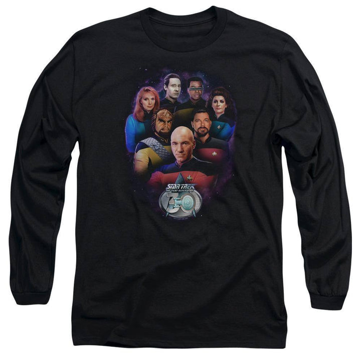 Star Trek TNG 30th Anniversary Crew Long Sleeve T-Shirt - Rocker Merch