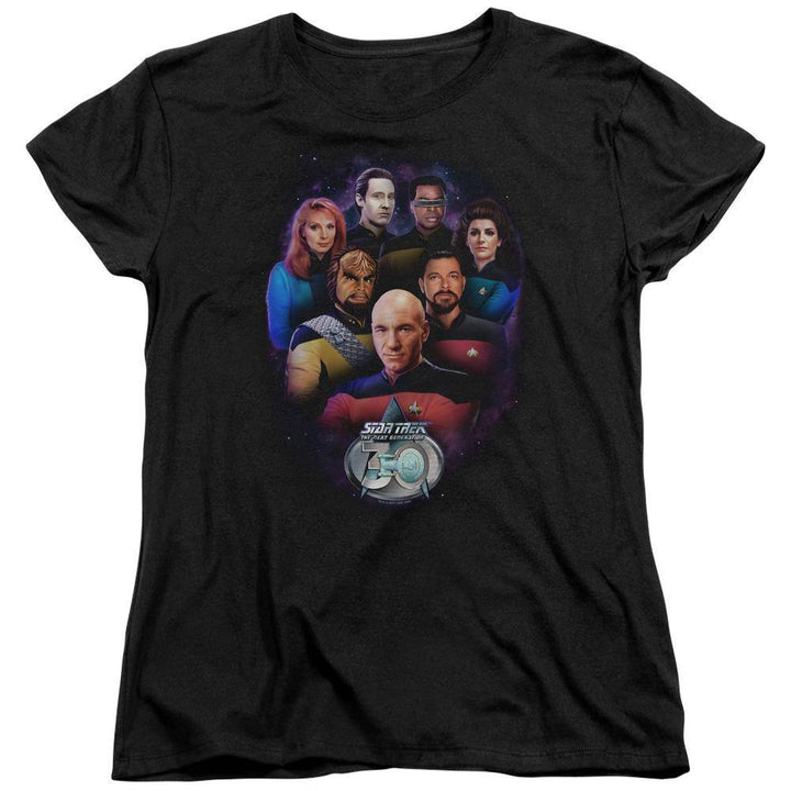 Star Trek TNG 30th Anniversary Crew Women's T-Shirt - Rocker Merch