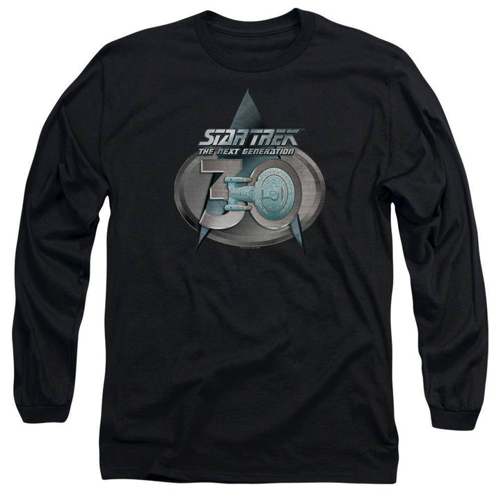 Star Trek TNG 30th Anniversary Logo Long Sleeve T-Shirt - Rocker Merch