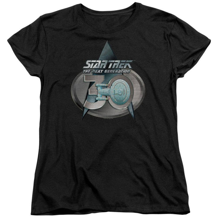 Star Trek TNG 30th Anniversary Logo Women's T-Shirt - Rocker Merch