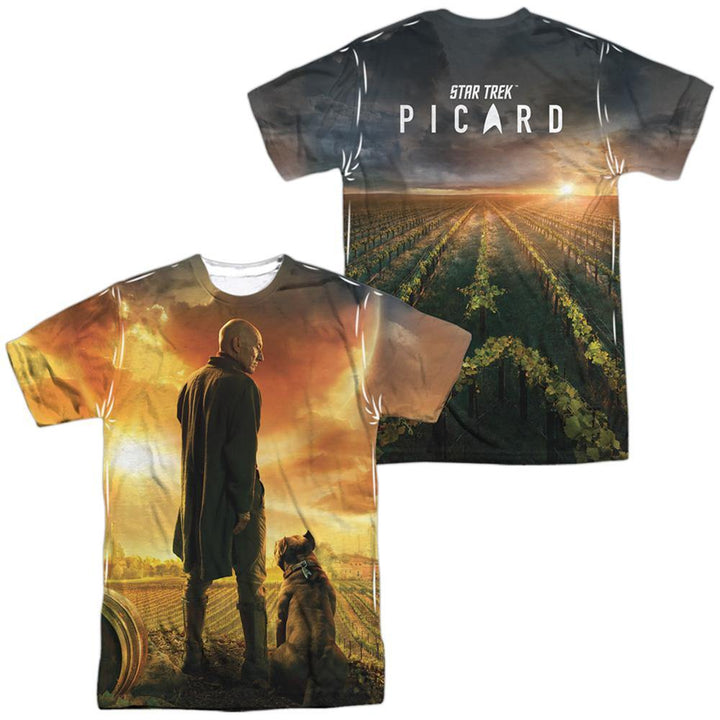 Star Trek Picard Picard Poster Sublimation T-Shirt - Rocker Merch