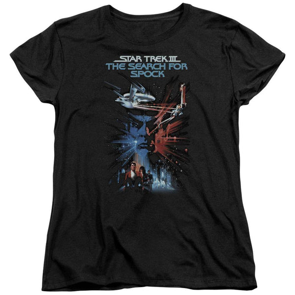 Star Trek Search For Spock Movie Poster Women's T-Shirt - Rocker Merch™
