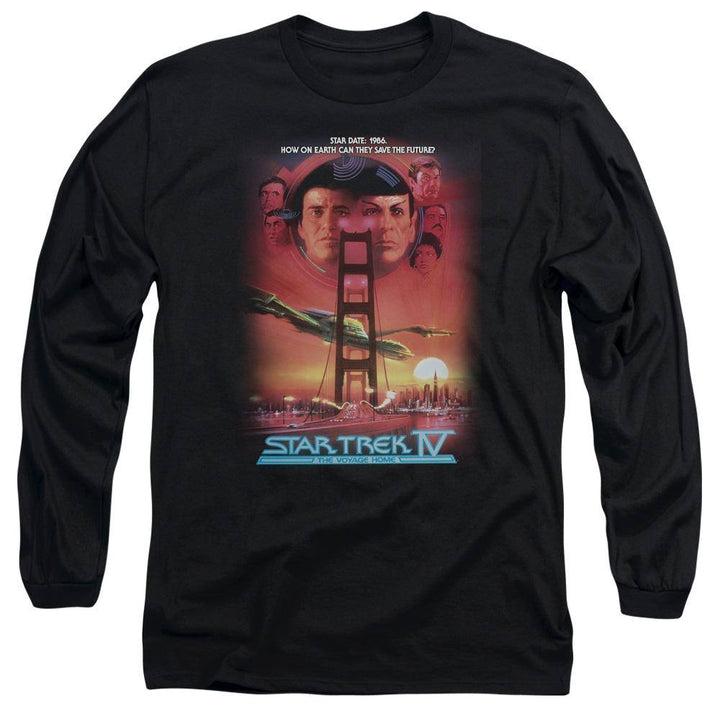 Star Trek IV The Voyage Home Poster Long Sleeve T-Shirt | Rocker Merch™