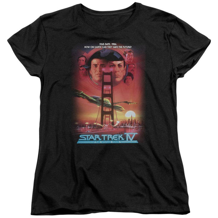 Star Trek IV The Voyage Home Poster Women's T-Shirt | Rocker Merch™
