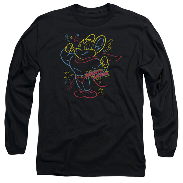 Mighty Mouse Neon Hero Long Sleeve T-Shirt
