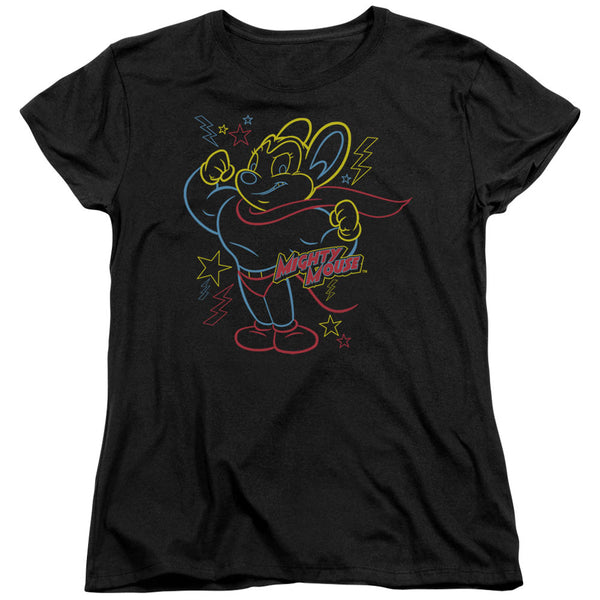 Mighty Mouse Neon Hero Women's T-Shirt