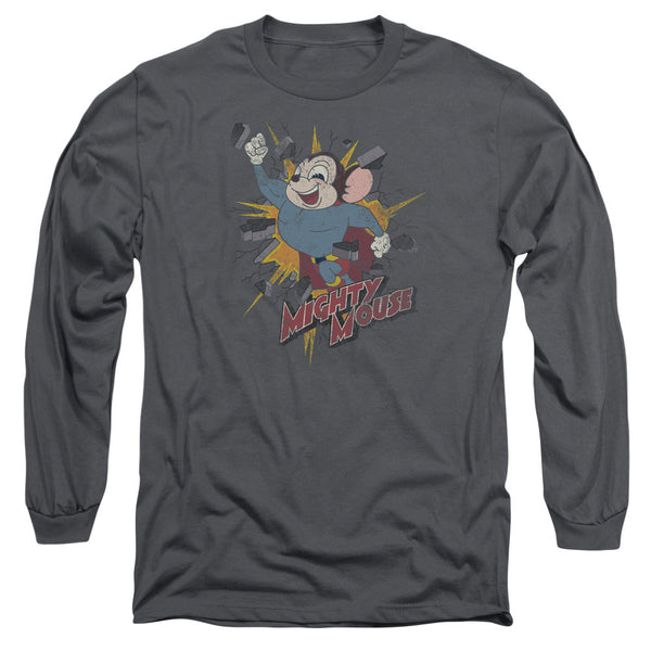 Mighty Mouse Break Through Long Sleeve T-Shirt