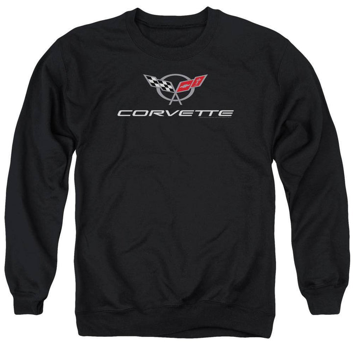 Chevrolet Vintage Cars Corvette Modern Logo Sweatshirt - Rocker Merch