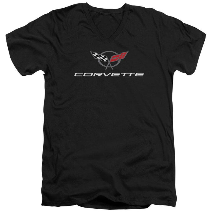 Chevrolet Vintage Cars Corvette Modern Logo T-Shirt - Rocker Merch