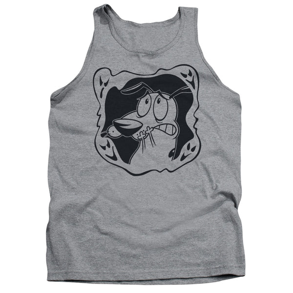 Courage the Cowardly Dog Ghost Frame Tank Top