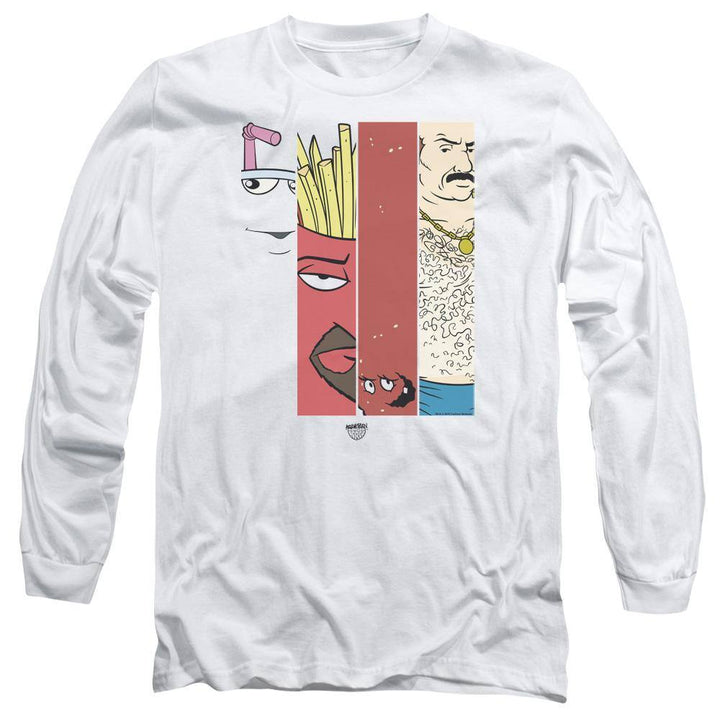Aqua Teen Hunger Force Group Tiles Long Sleeve T-Shirt - Rocker Merch