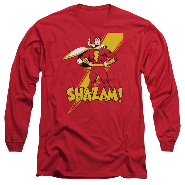 Shazam Portrait Long Sleeve T-Shirt - Rocker Merch
