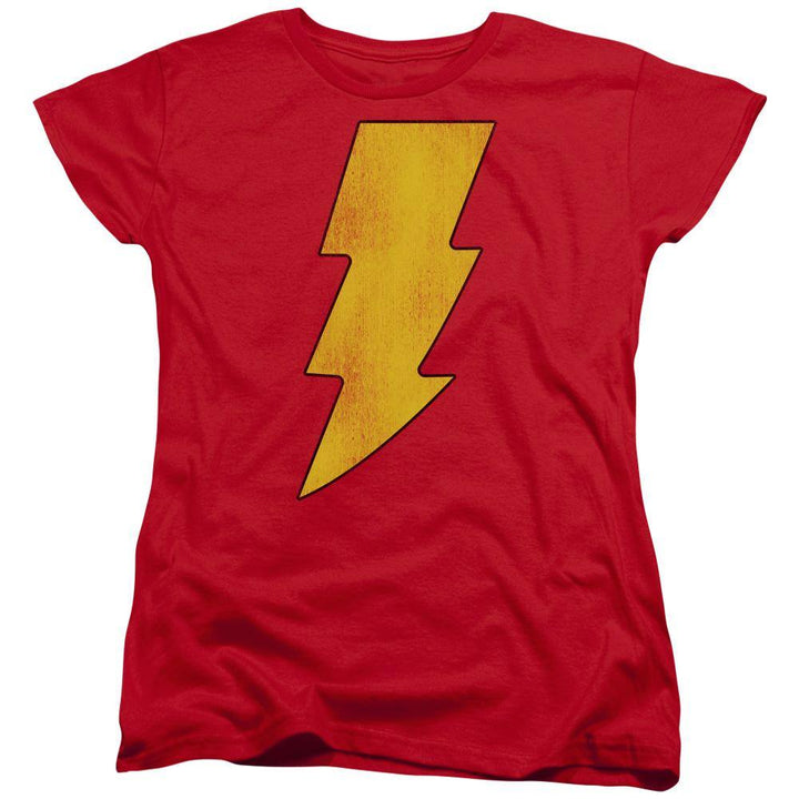 Shazam Distressed Logo Women's T-Shirt - Rocker Merch