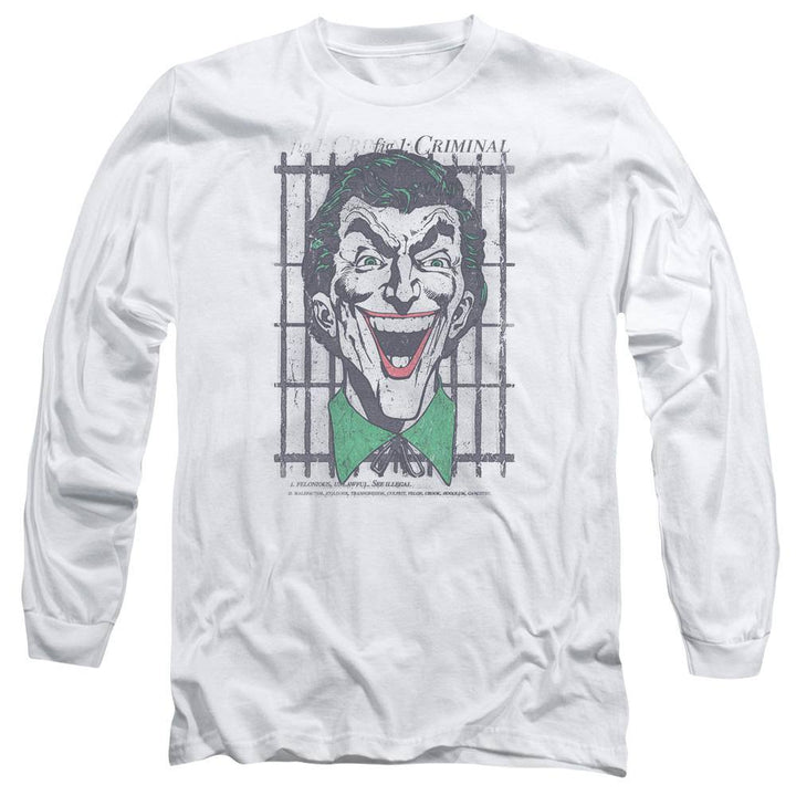 The Joker Criminal Long Sleeve T-Shirt | Rocker Merch