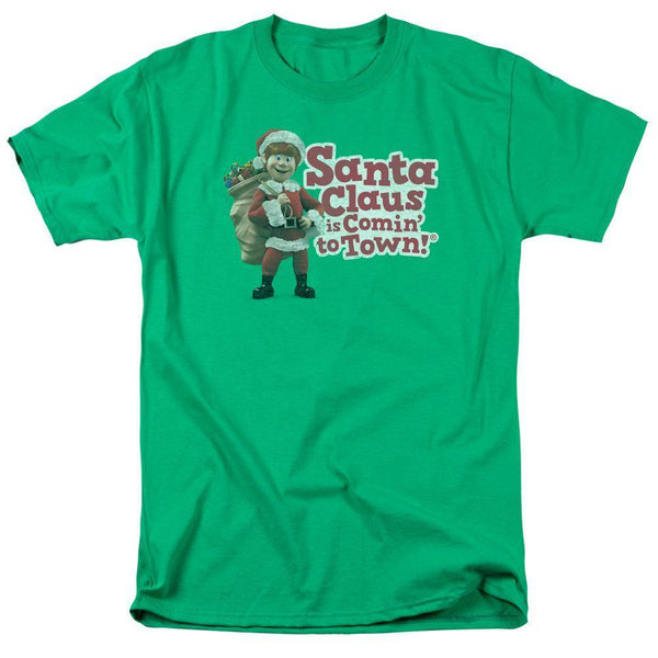 Santa Claus Is Comin' To Town Santa Logo T-Shirt - Rocker Merch