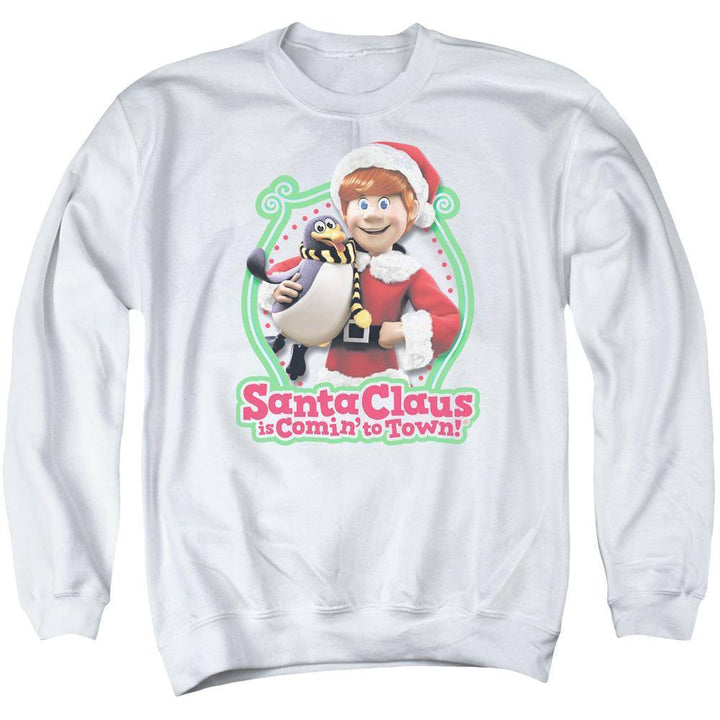 Santa Claus Is Comin' To Town Penguin Sweatshirt - Rocker Merch