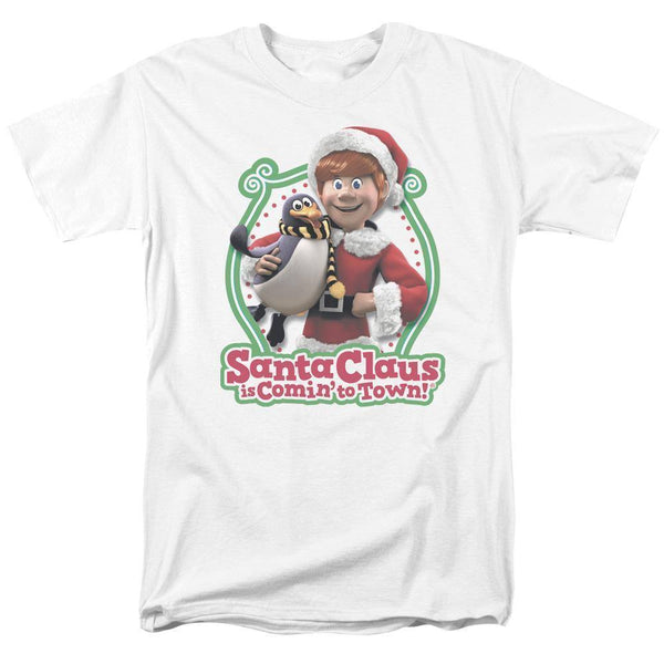 Santa Claus Is Comin' To Town Penguin T-Shirt - Rocker Merch