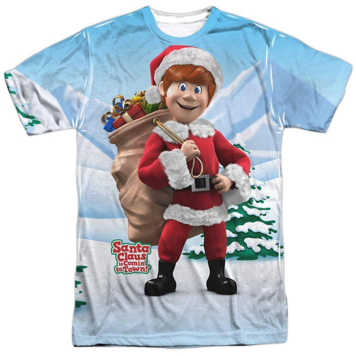 Santa Claus Is Comin' To Town Helpers Sublimation T-Shirt - Rocker Merch