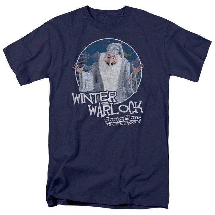 Santa Claus Is Comin' To Town Winter Warlock T-Shirt - Rocker Merch
