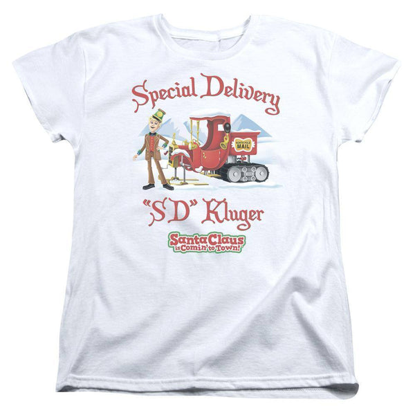 Santa Claus Is Comin' To Town Kluger Women's T-Shirt - Rocker Merch