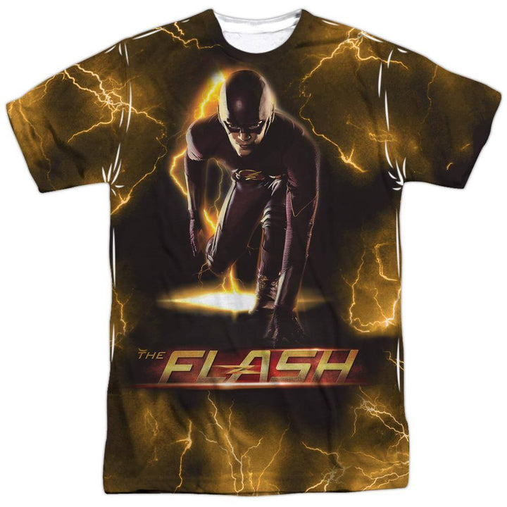 The Flash TV Show Bolt Sublimation T-Shirt | Rocker Merch™