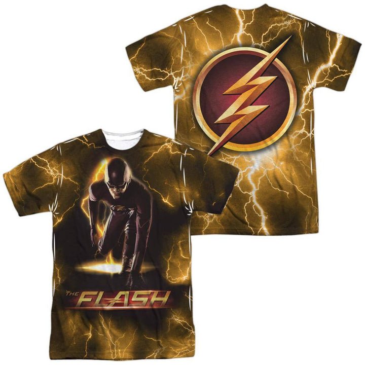 The Flash TV Show Bolt Sublimation T-Shirt | Rocker Merch™