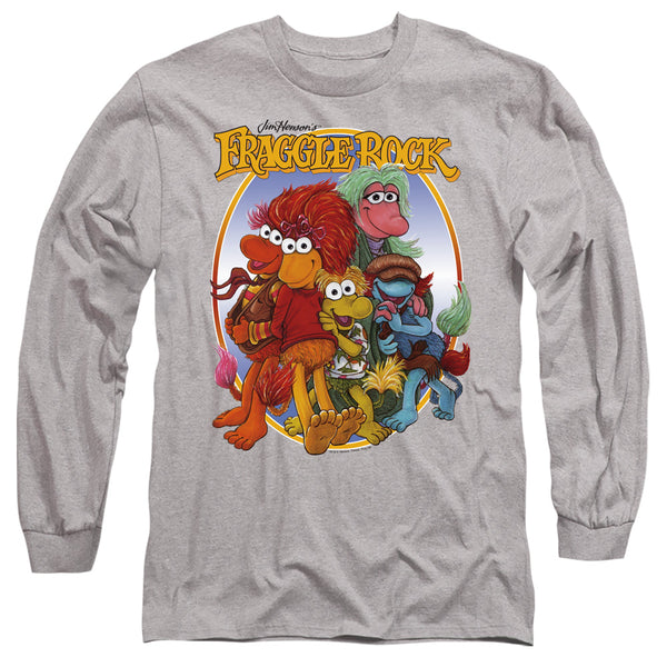 Fraggle Rock Group Hug Gray Long Sleeve T-Shirt