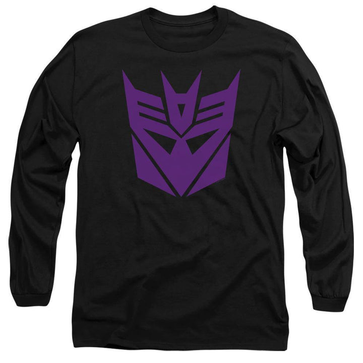 The Transformers Decepticon Purple Logo Long Sleeve T-Shirt | Rocker Merch™