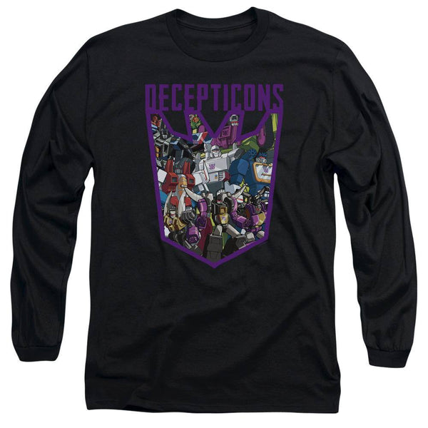 The Transformers Decepticon Collage Long Sleeve T-Shirt - Rocker Merch™