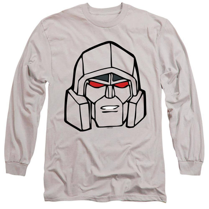 The Transformers Megatron Head Long Sleeve T-Shirt | Rocker Merch™
