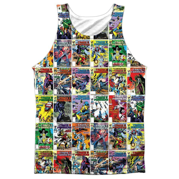 The Transformers Cover Collage Sublimation Tank Top | Rocker Merch™