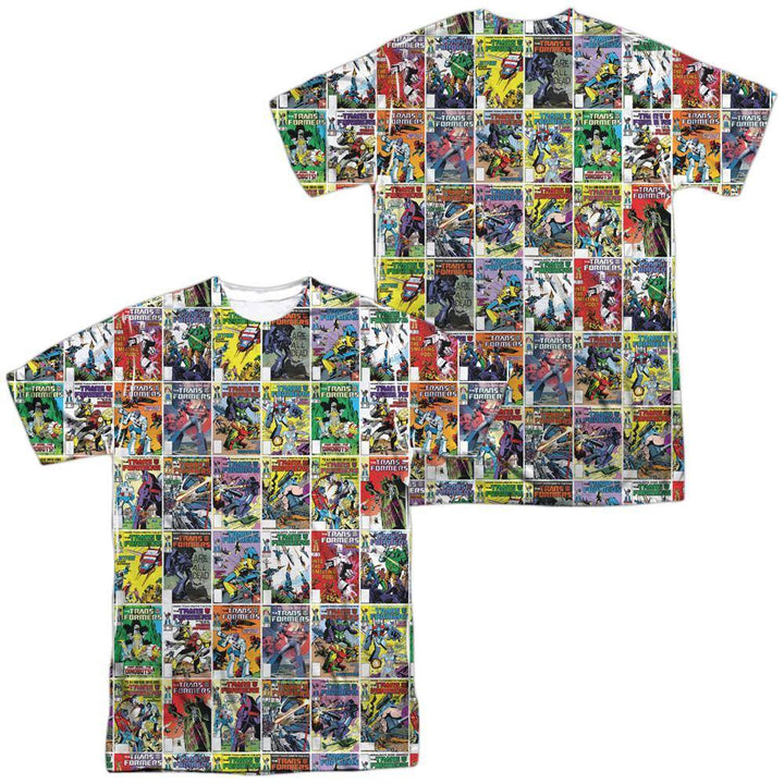 The Transformers Cover Collage Sublimation T-Shirt | Rocker Merch™