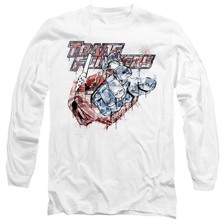 The Transformers Spray Panels Long Sleeve T-Shirt | Rocker Merch™