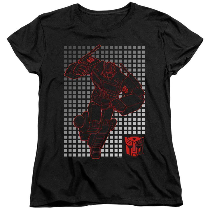 The Transformers Optimus Grid Women's T-Shirt | Rocker Merch™