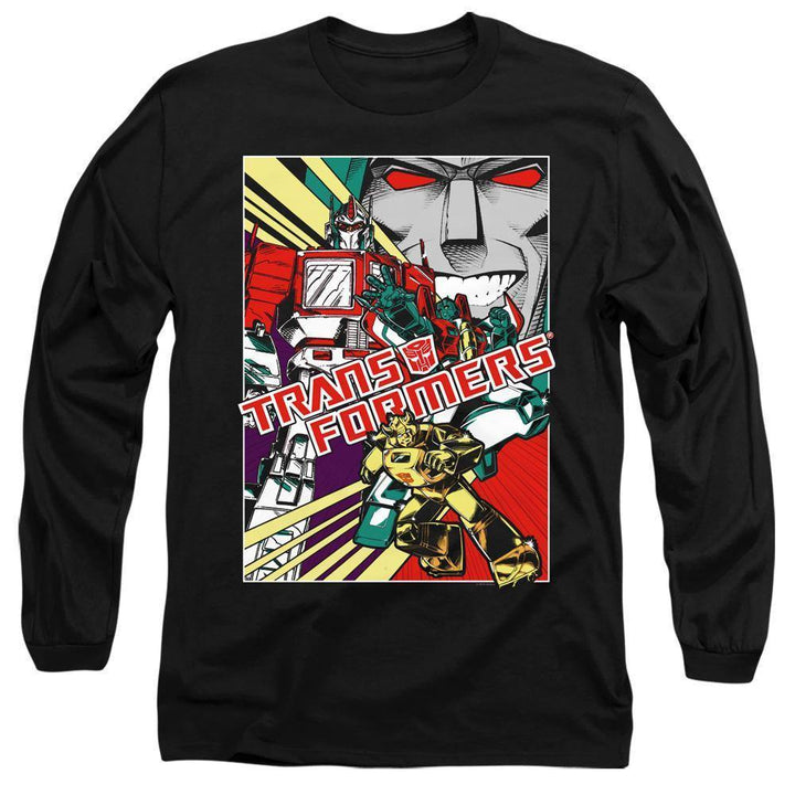 The Transformers Comic Poster Long Sleeve T-Shirt | Rocker Merch™