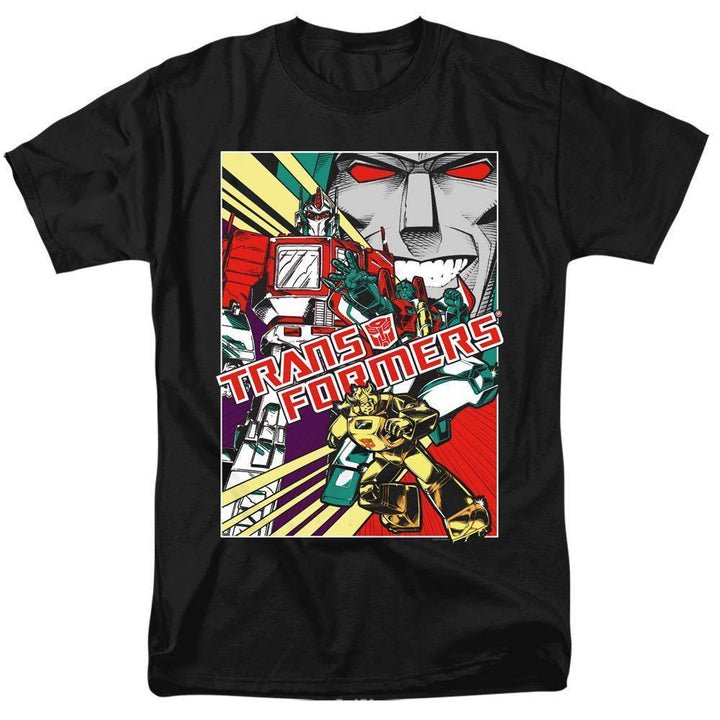 The Transformers Comic Poster T-Shirt | Rocker Merch™