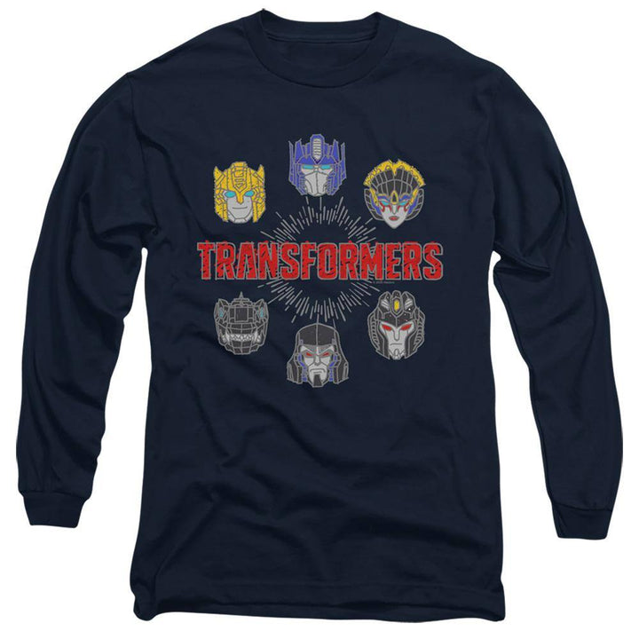 The Transformers Robo Halo Long Sleeve T-Shirt - Rocker Merch™