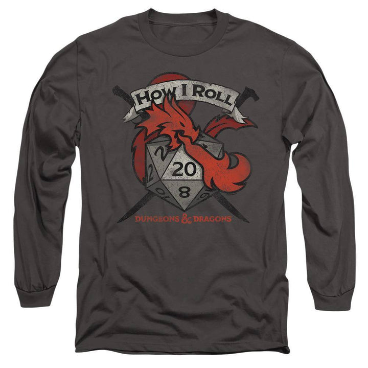 Dungeons & Dragons How I Roll Long Sleeve T-Shirt - Rocker Merch