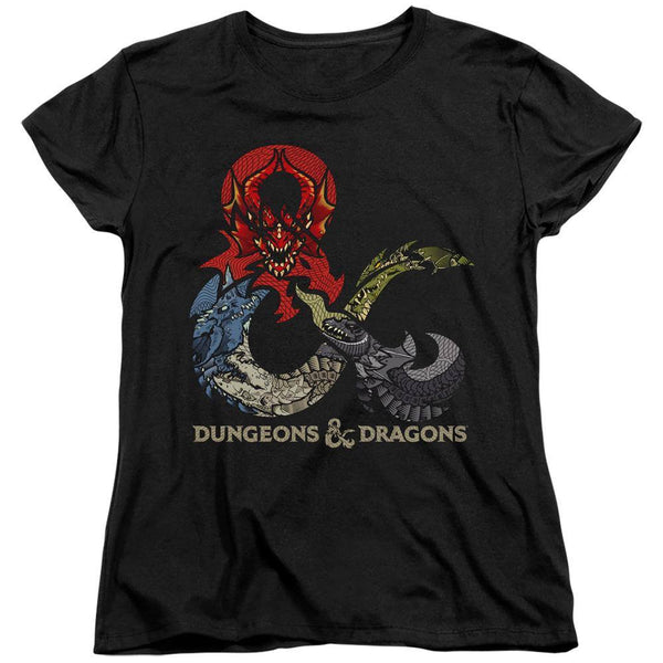 Dungeons & Dragons Dragon Logo Women's T-Shirt - Rocker Merch