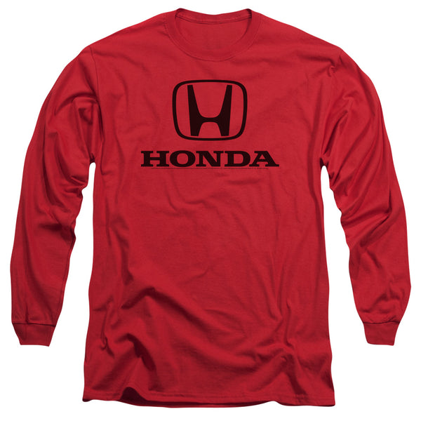 Honda Standard Logo Red Long Sleeve T-Shirt