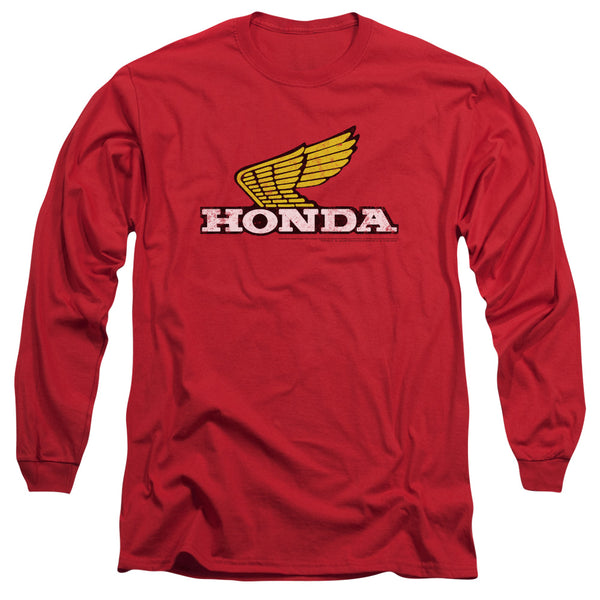 Honda Yellow Wing Logo Long Sleeve T-Shirt