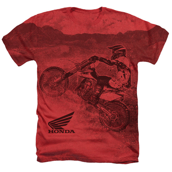 Honda Motocross Red Heather T-Shirt