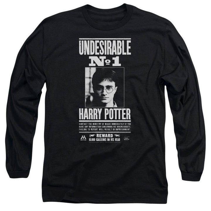 Harry Potter Undesirable No 1 Long Sleeve T-Shirt | Rocker Merch™
